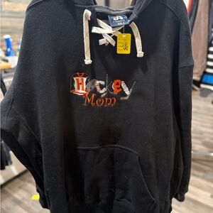 Brand new Black Hockey Mom Hoodie